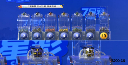 第2022055期七星彩开奖现场截图图片