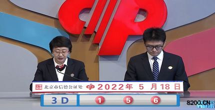 第2022128期福彩3D开奖现场截图图片