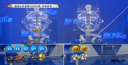 第2022055期大乐透开奖现场截图图片