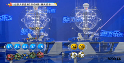 第2022059期大乐透开奖现场截图图片