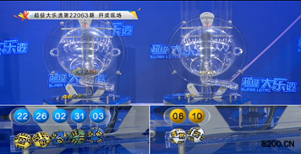 第2022063期大乐透开奖现场截图图片