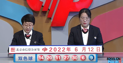 第2022066期双色球开奖现场截图图片