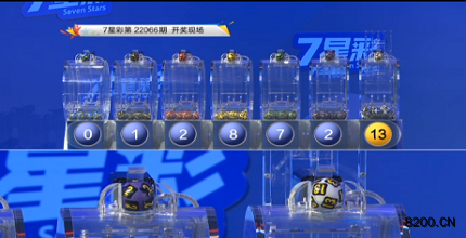 第2022066期七星彩开奖现场截图图片