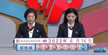 第2022067期双色球开奖现场截图图片