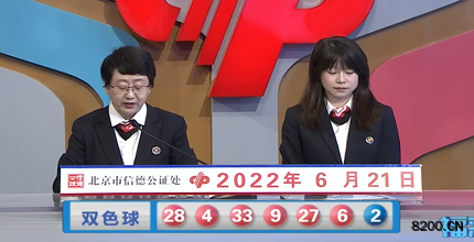 第2022070期双色球开奖现场截图图片