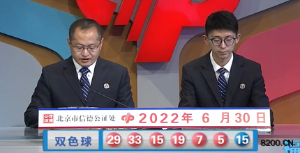 第2022074期双色球开奖现场截图图片