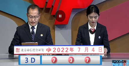 第2022175期福彩3D开奖现场截图图片