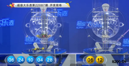 第2022087期大乐透开奖现场截图图片