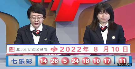 第2022091期七乐彩开奖现场截图图片