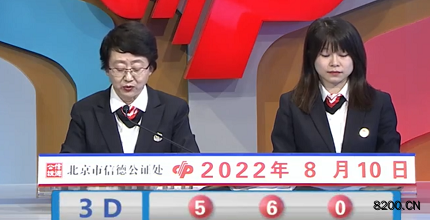 第2022212期福彩3D开奖现场截图图片