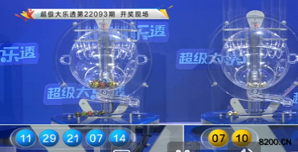 第2022093期大乐透开奖现场截图图片