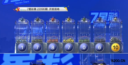 第2022096期七星彩开奖现场截图图片