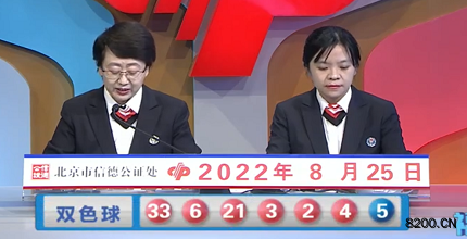 第2022098期双色球开奖现场截图图片
