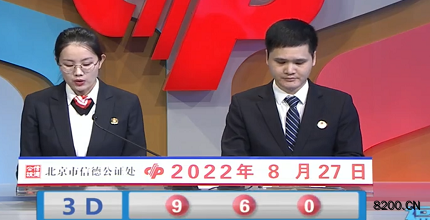 第2022229期福彩3D开奖现场截图图片
