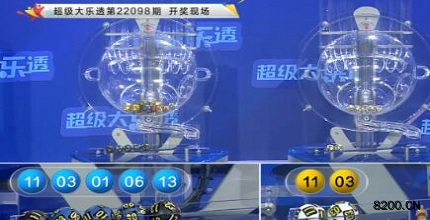 第2022098期大乐透开奖现场截图图片