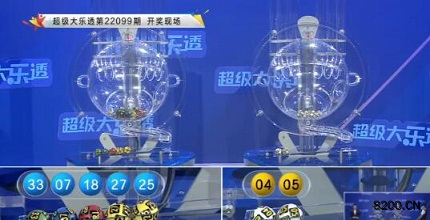 第2022099期大乐透开奖现场截图图片