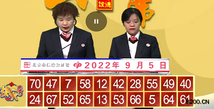 第2022238期快乐8开奖现场截图图片