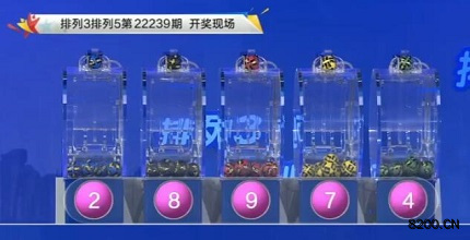 第2022239期排列3开奖现场截图图片
