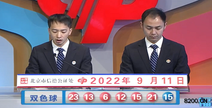 第2022105期双色球开奖现场截图图片