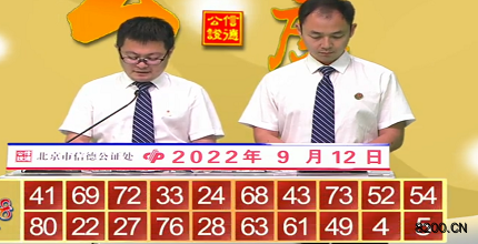 第2022245期快乐8开奖现场截图图片