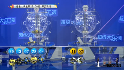 第2022108期大乐透开奖现场截图图片
