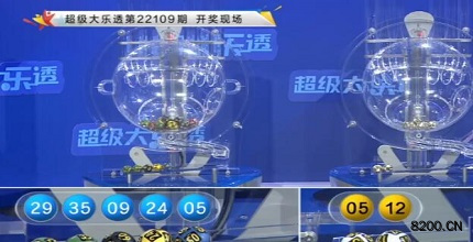 第2022109期大乐透开奖现场截图图片