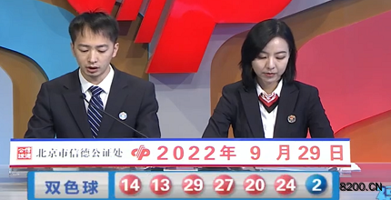 第2022113期双色球开奖现场截图图片