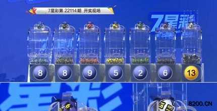 第2022114期七星彩开奖现场截图图片