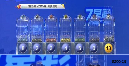 第2022115期七星彩开奖现场截图图片