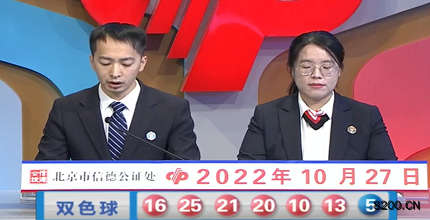 第2022123期双色球开奖现场截图图片