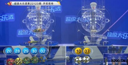第2022123期大乐透开奖现场截图图片