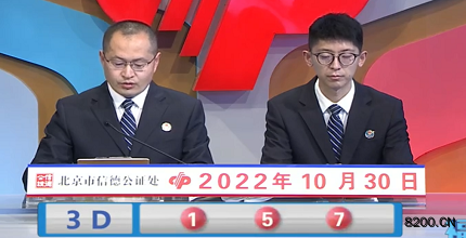 第2022289期福彩3D开奖现场截图图片