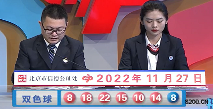 第2022136期双色球开奖现场截图图片