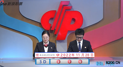 第2022318期福彩3D开奖现场截图图片