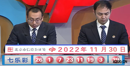 第2022138期七乐彩开奖现场截图图片