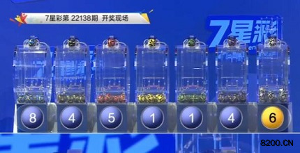 第2022138期七星彩开奖现场截图图片