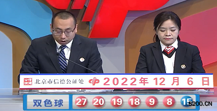 第2022140期双色球开奖现场截图图片