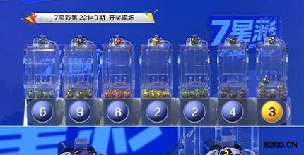第2022149期七星彩开奖现场截图图片