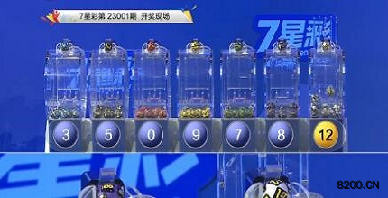 第2023001期七星彩开奖现场截图图片