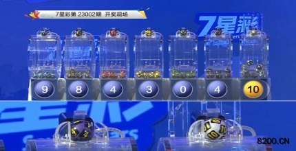 第2023002期七星彩开奖现场截图图片