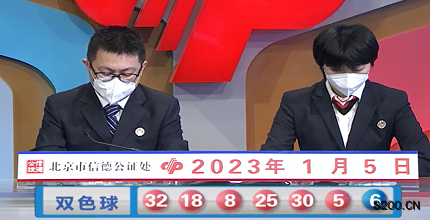 第2023003期双色球开奖现场截图图片