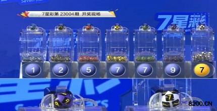 第2023004期七星彩开奖现场截图图片