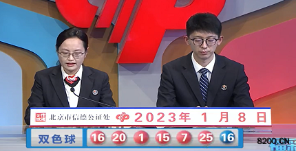 第2023004期双色球开奖现场截图图片