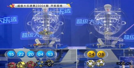第2023004期大乐透开奖现场截图图片