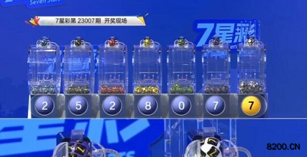 第2023007期七星彩开奖现场截图图片