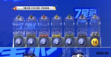 第2023009期七星彩开奖现场截图图片