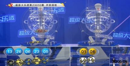第2023010期大乐透开奖现场截图图片