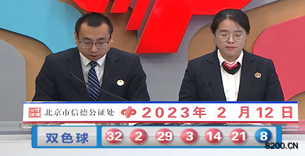 第2023015期双色球开奖现场截图图片