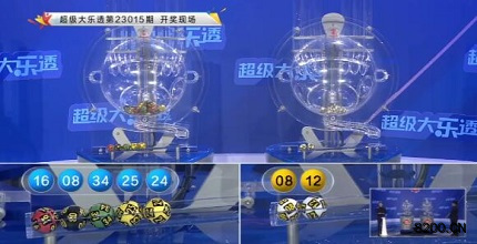 第2023015期大乐透开奖现场截图图片