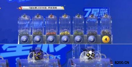 第2023018期七星彩开奖现场截图图片